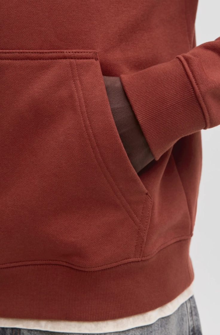 jjedenver logo sweat hood sn fired brick