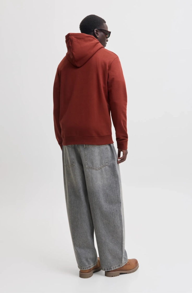jjedenver logo sweat hood sn fired brick