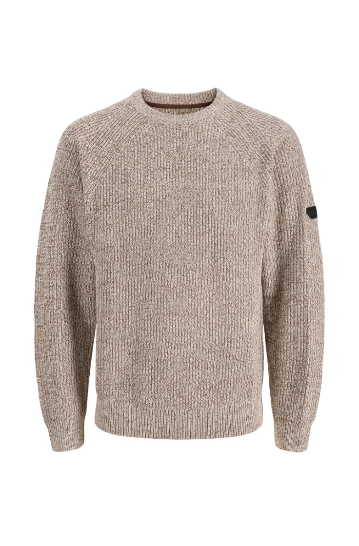 jjedenver knit crew neck sn moonbeam twist 