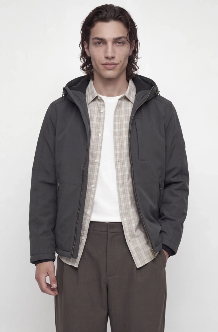 jjepeter jacket sn dark grey melan