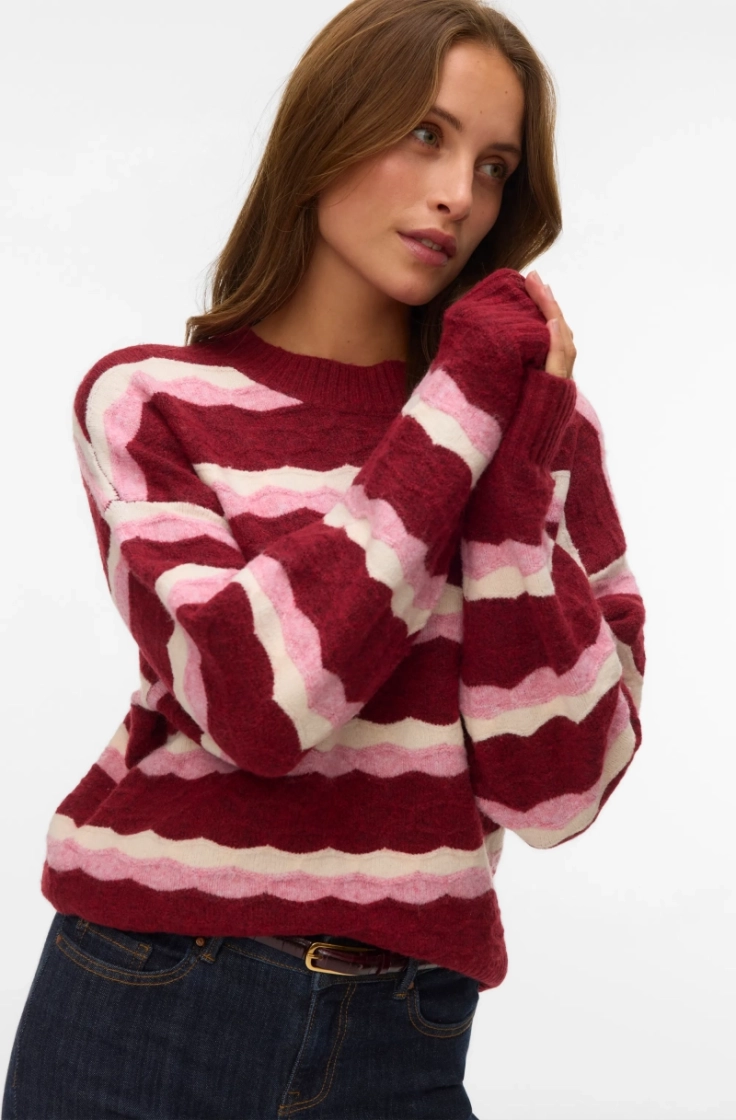 vmboom bubble ls o-neck pullov biking red pris