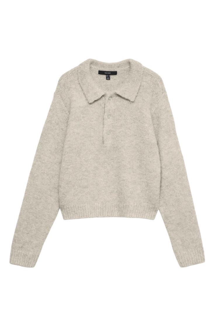 vmcora ls poloneck pullover bo birch solid(058