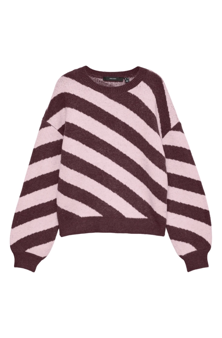 vmlara ls o-neck pullover boo  windsor wine w.