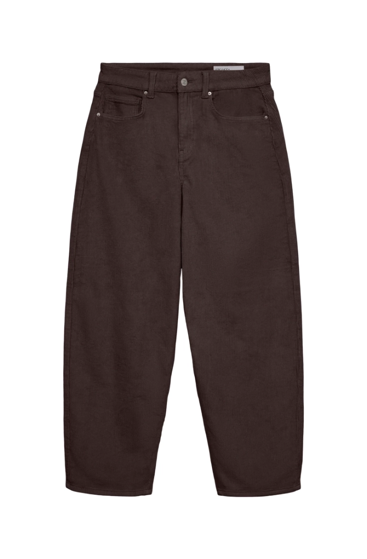 vmtessa hr wide corduroy pants chocolate torte
