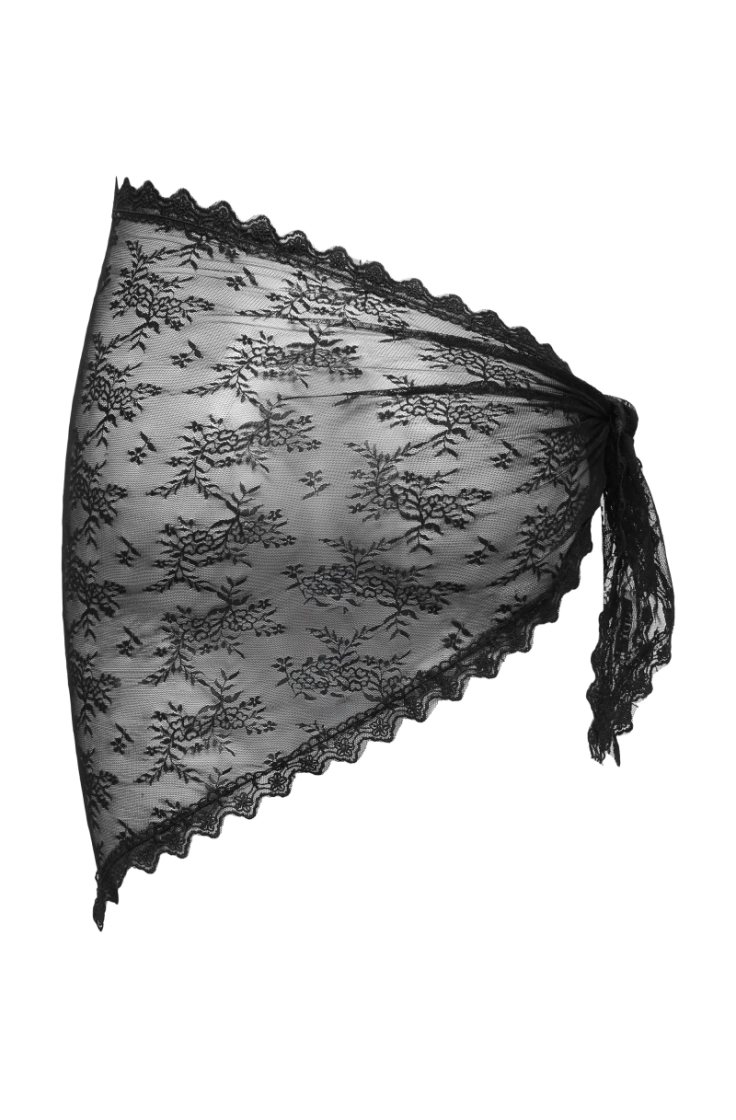 jdysafira lace scarf wvn exp black