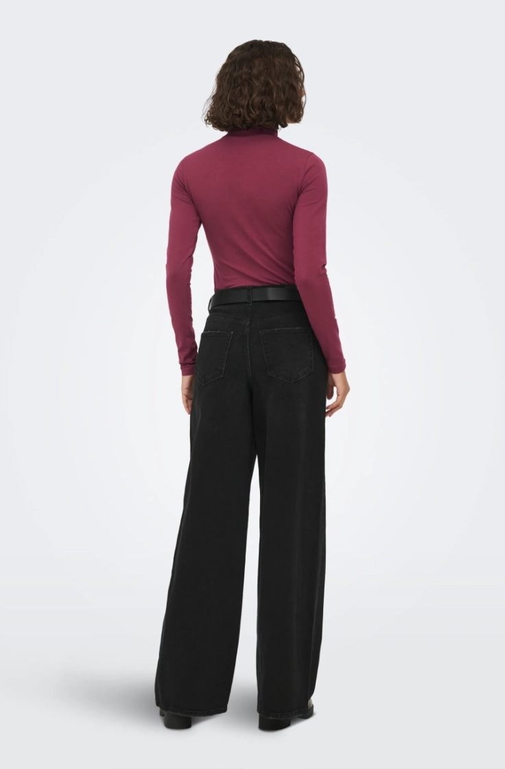 jdyava new turtleneck top jrs  windsor wine