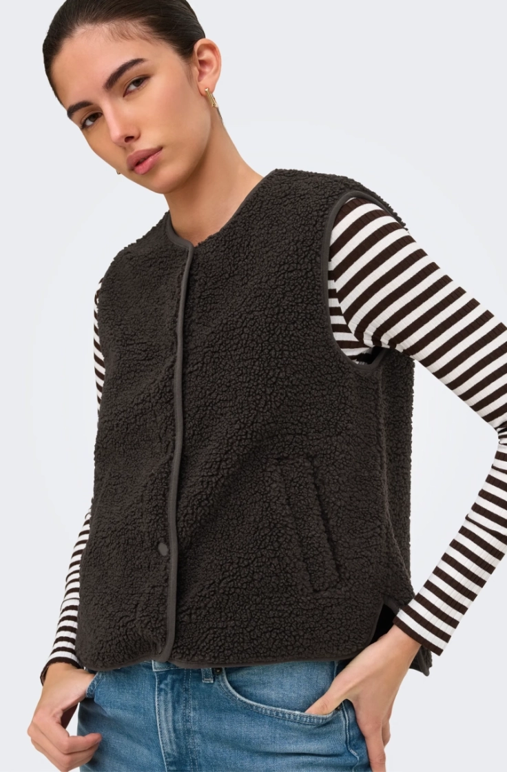 jdysimina teddy waistcoat otw  chocolate torte