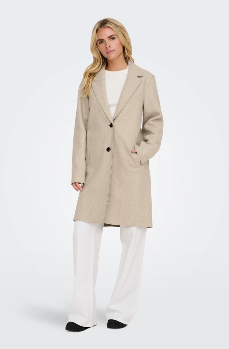 onlcarrie bonded coat otw humus melange