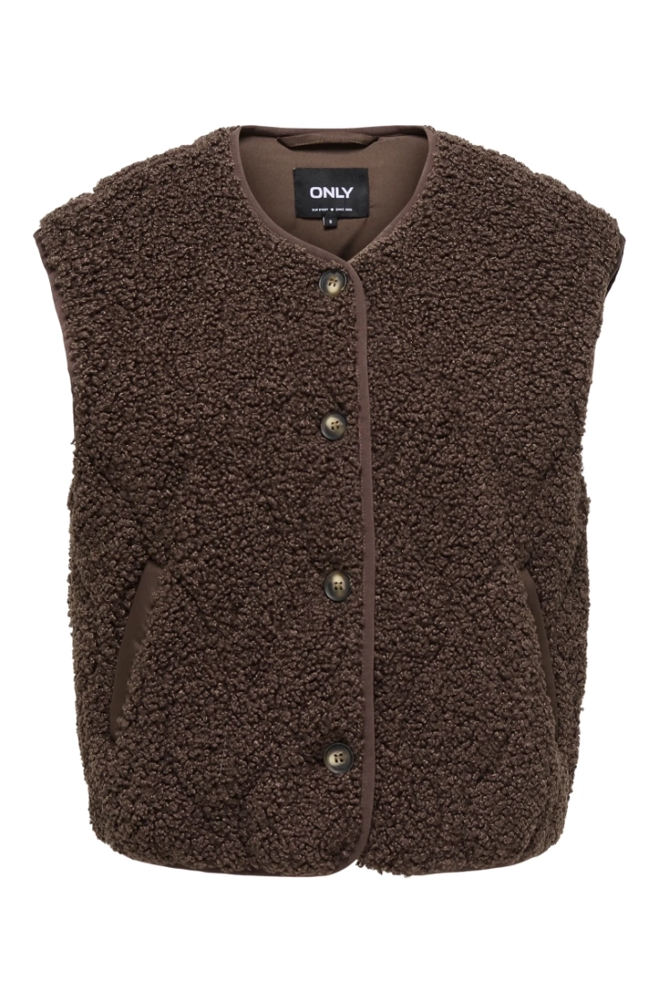 onlines teddy waistcoat cc otw chocolate marti