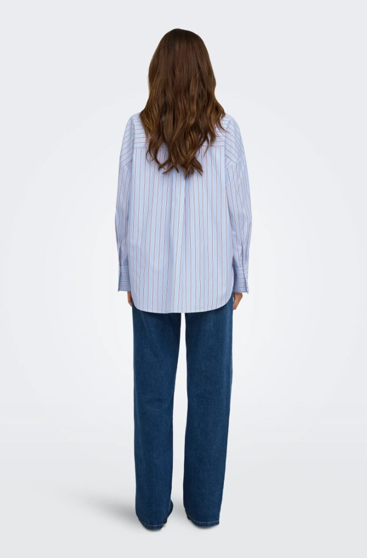 onloregon alva ls reg shirt cc dusty blue str.