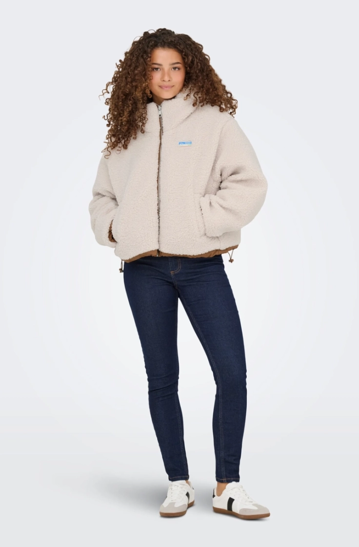 onlmaria rev puffer jacket cc  cloud dancer to