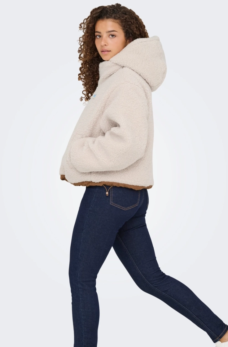 onlmaria rev puffer jacket cc  cloud dancer to