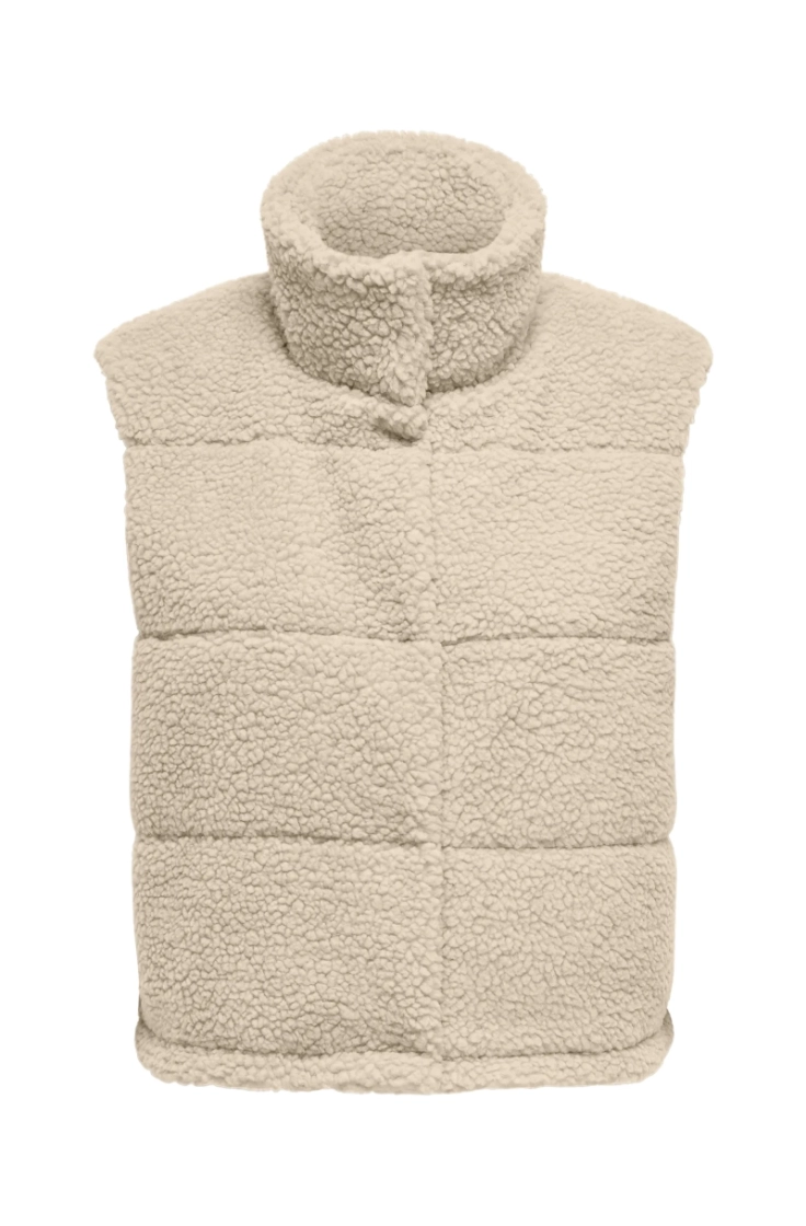 onlsandra teddy waistcoat otw pumice stone