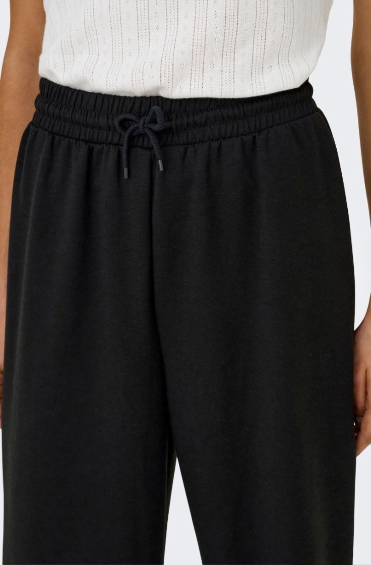 onlscarlett wide pant swt black