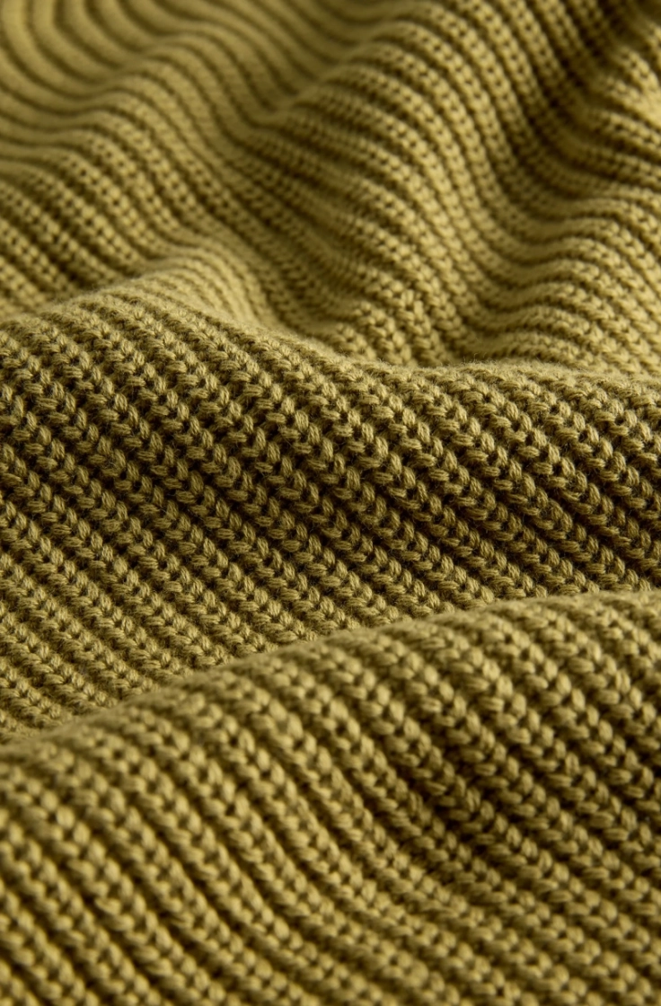 jxmila twist crew neck knit green moss
