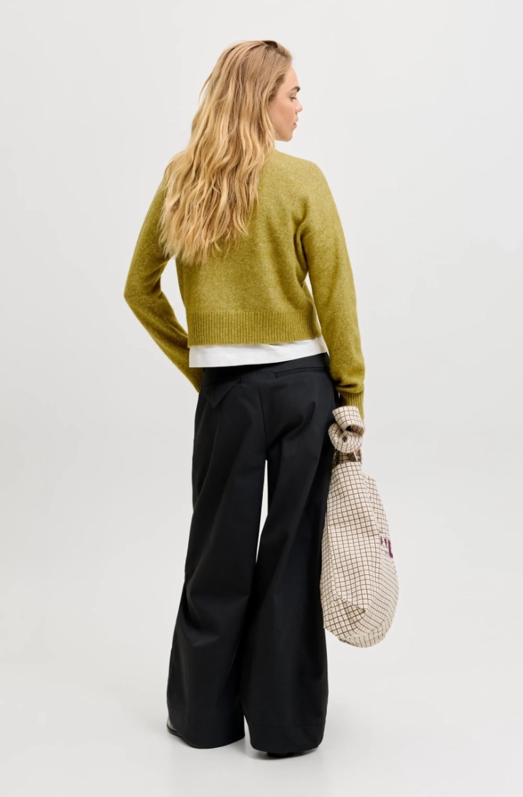 jxnatalie diverse cardigan kni green moss