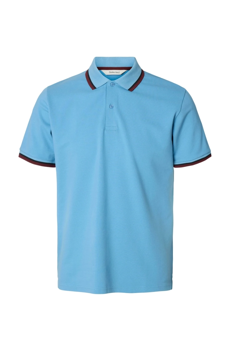 slhslim-atlas sport ss polo blissful blue s