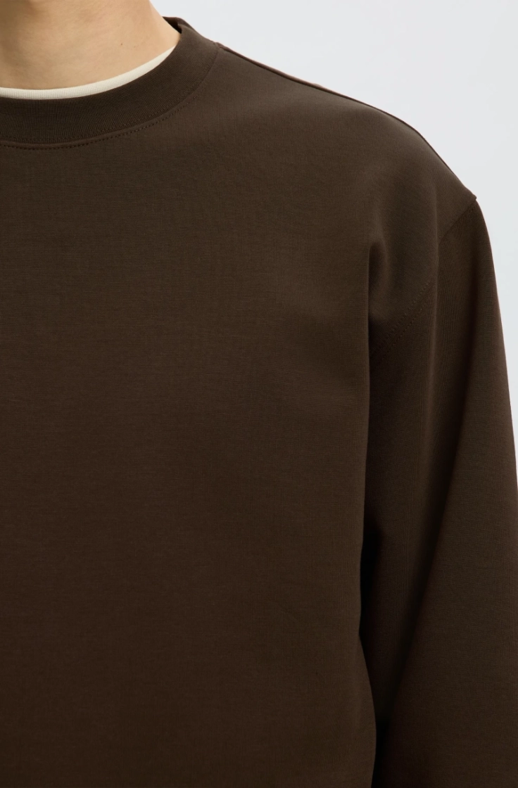 slhtom soft crew neck sweat delicioso