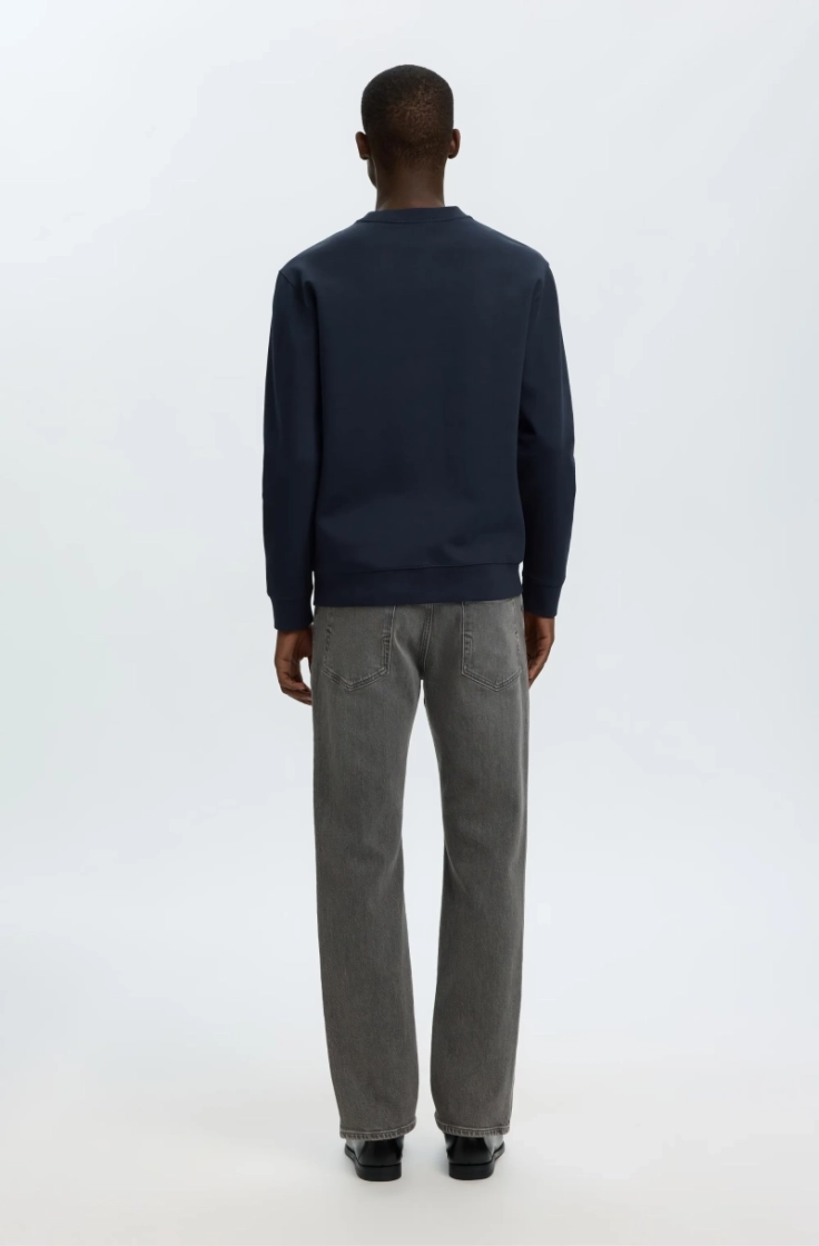 slhtom soft crew neck sweat sky captain