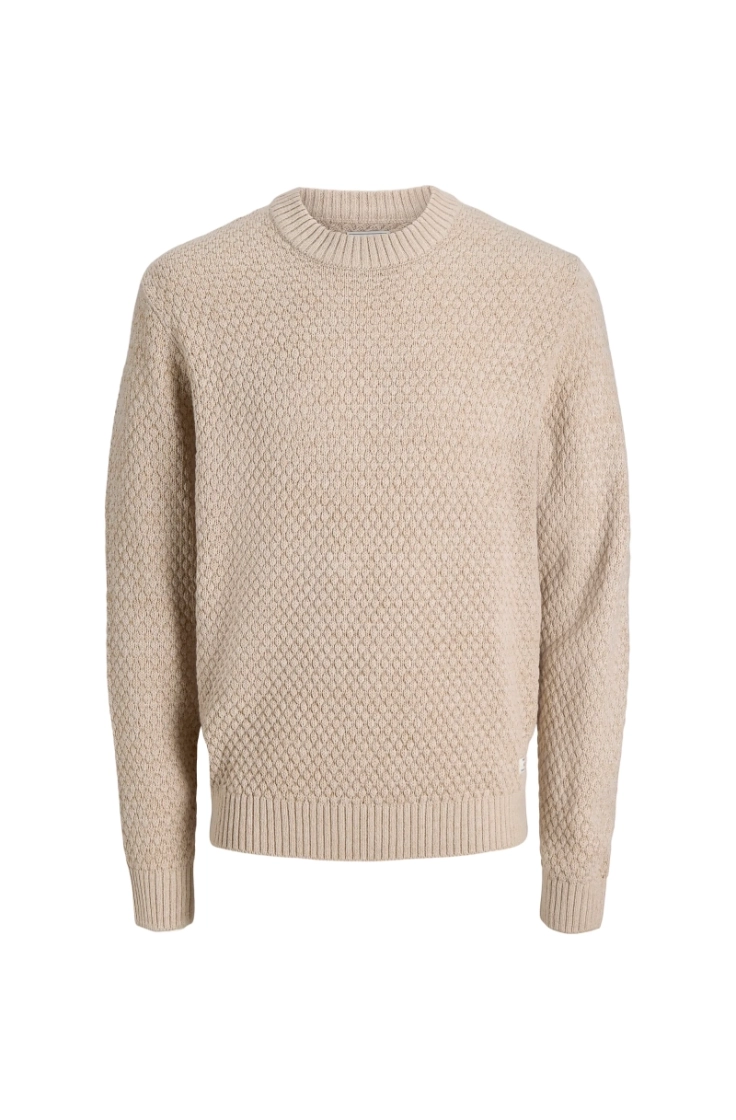 jjblake knit crew neck sn moonbeam