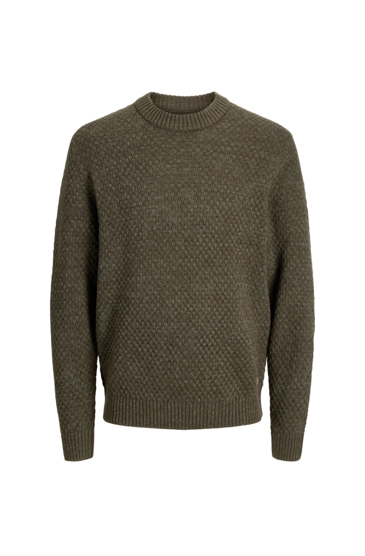 jjblake knit crew neck sn rosin
