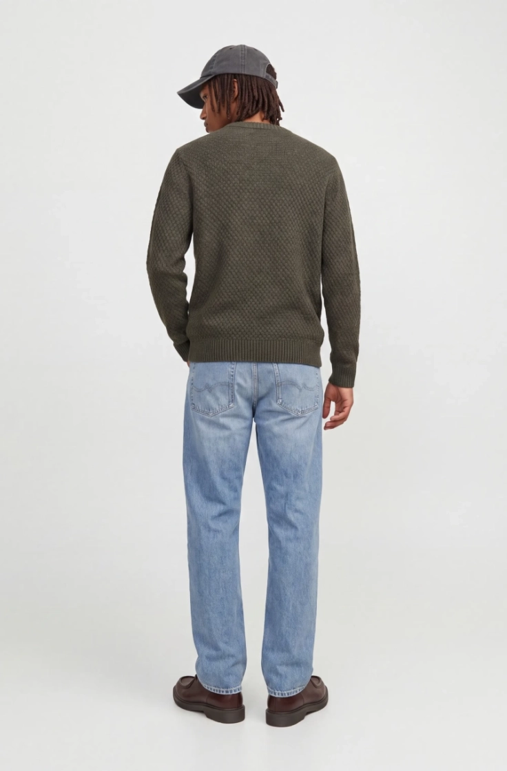 jjblake knit crew neck sn rosin