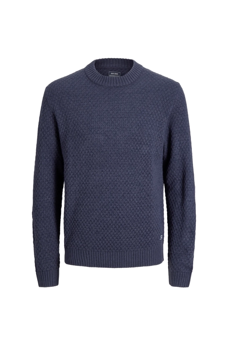 jjblake knit crew neck sn navy blazer