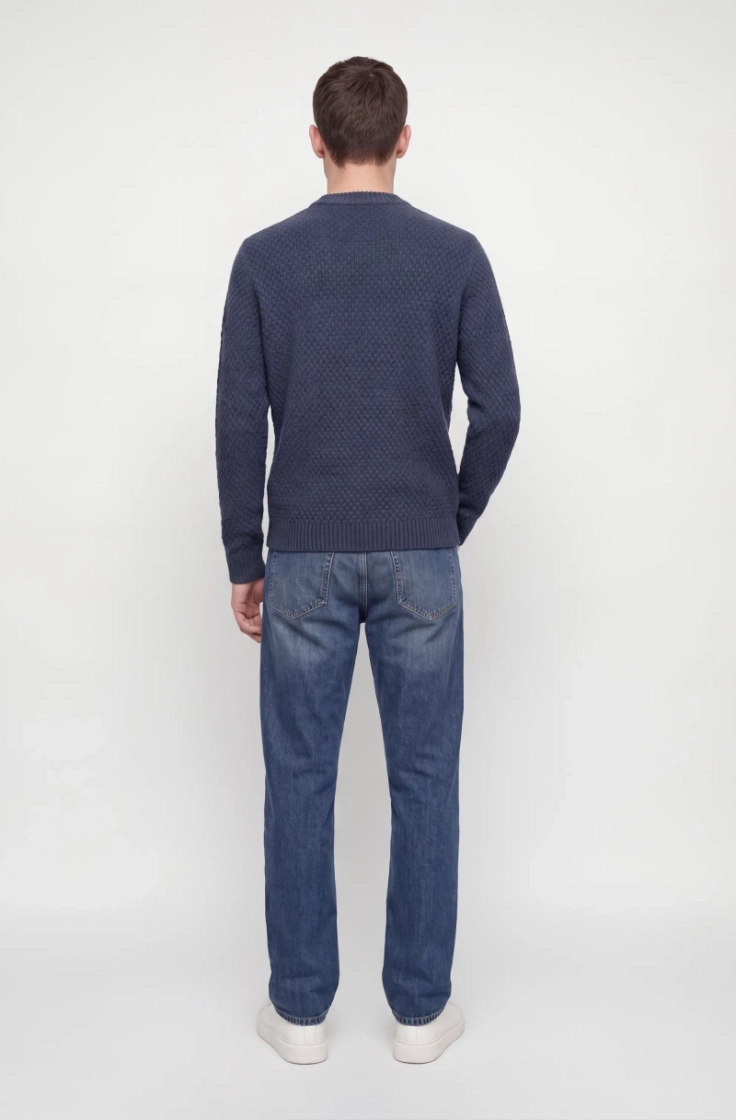 jjblake knit crew neck sn navy blazer