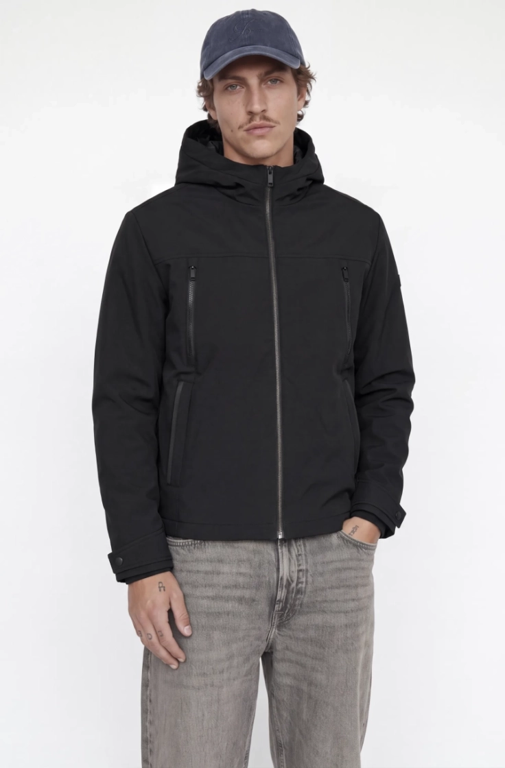 jjclark softshell jacket black