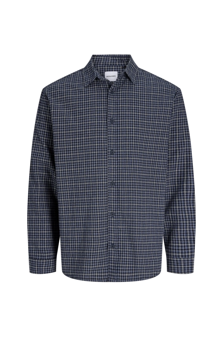 jjcarter check shirt ls sn navy blazer