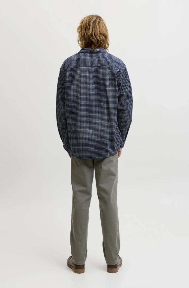 jjcarter check shirt ls sn navy blazer