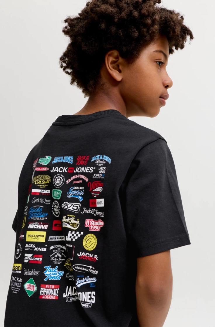 jjlegacy tee ss crew neck jnr black