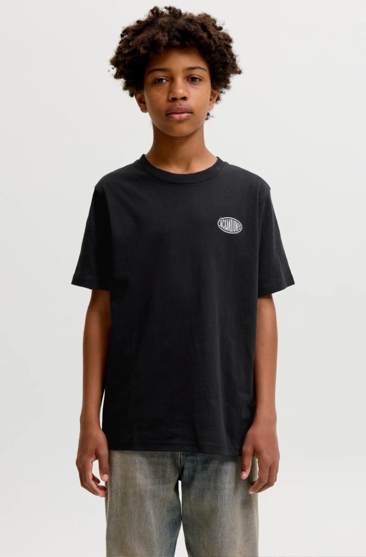 jjlegacy tee ss crew neck jnr black