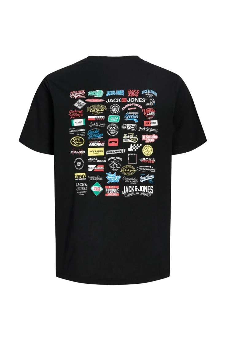 jjlegacy tee ss crew neck jnr black