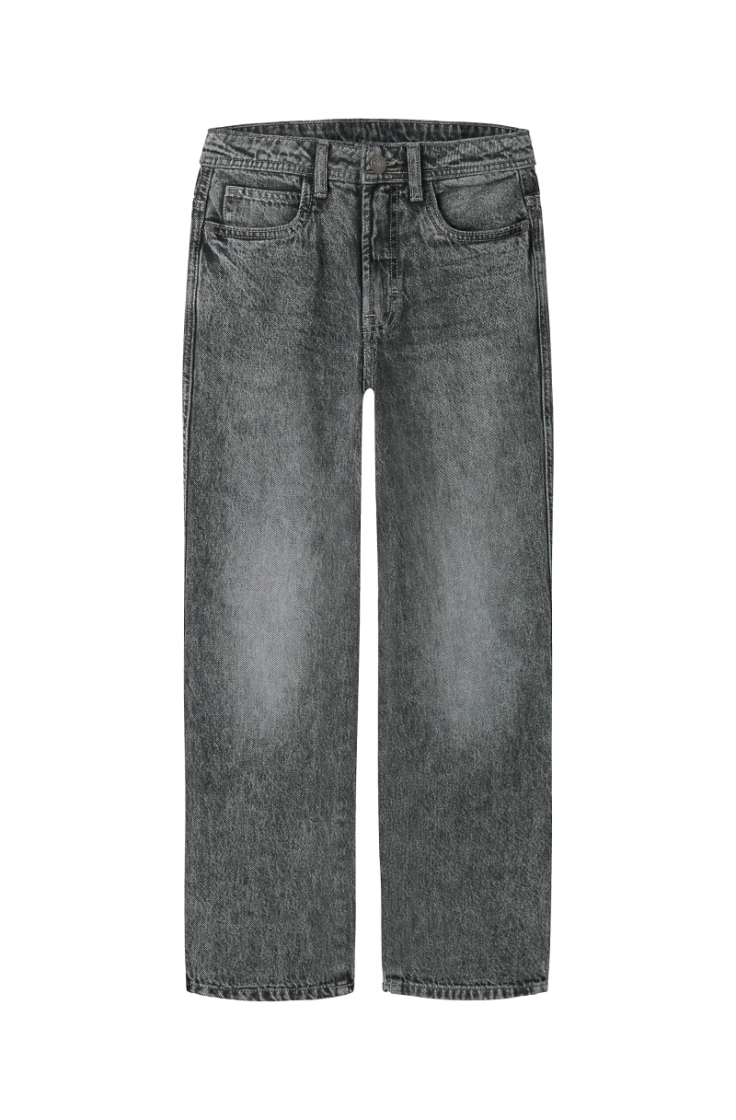 nkmryan loose jeans 5760-rm dark grey denim