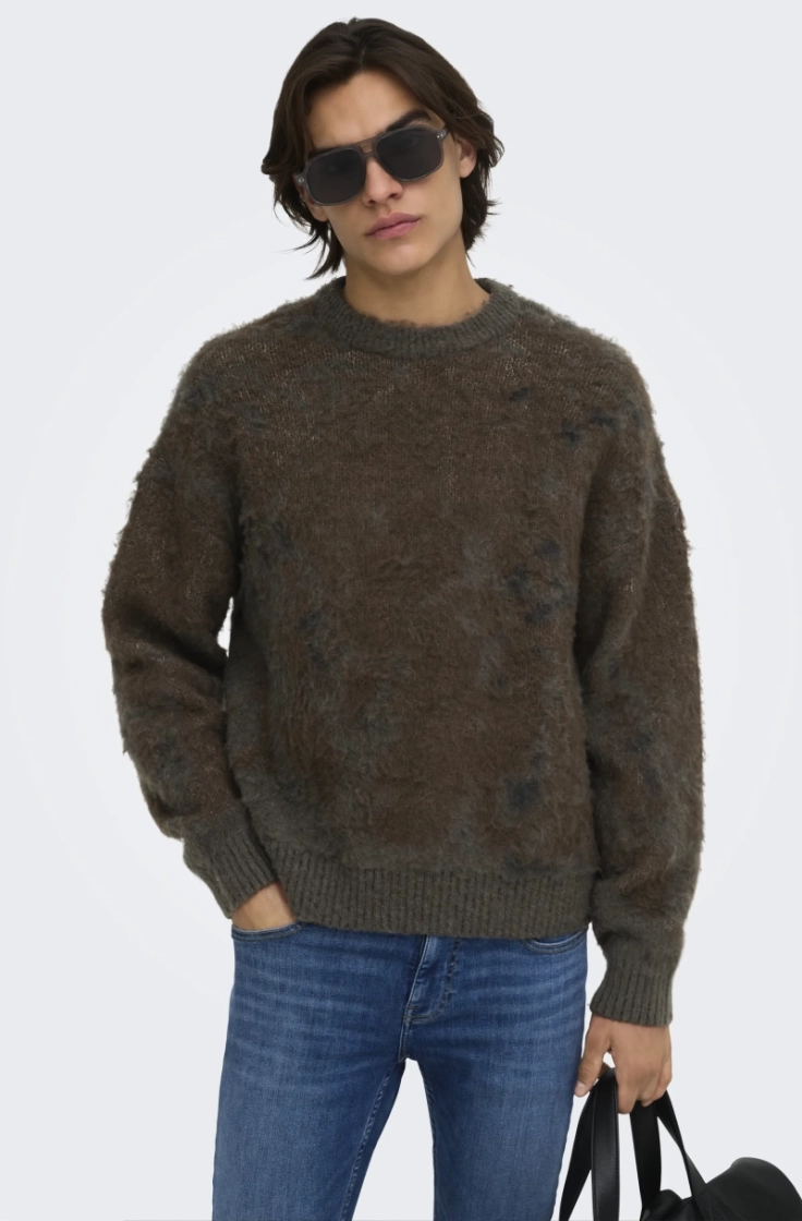 onswillis ls jacquard crew ds  beluga rubber+j