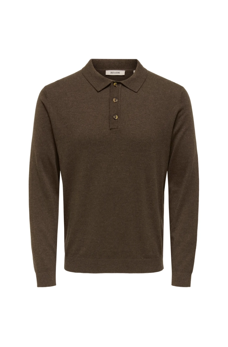 onsloui reg 12 ls mel polo kni coffee bean mel