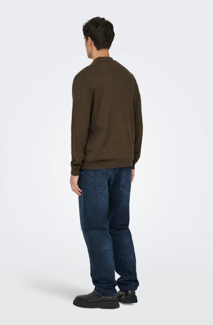 onsloui reg 12 ls mel polo kni coffee bean mel