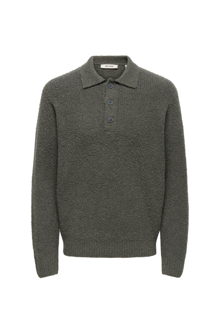 onsdale rlx ls polo knit beluga