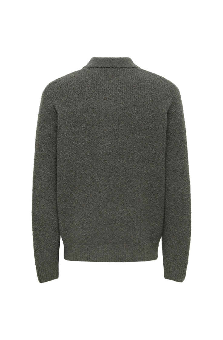 onsdale rlx ls polo knit  beluga