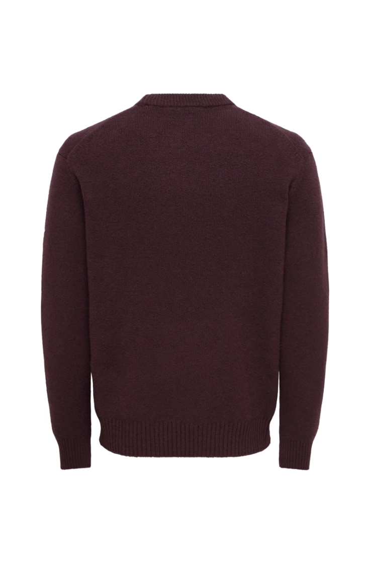 onsjames rlx crew knit raisin