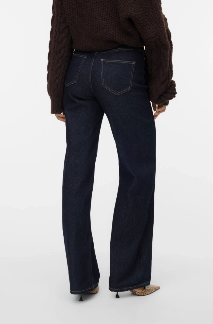 vmtessa hr wide jeans ra369 ga dark blue denim
