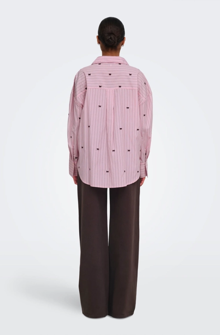 onloregon zeidi ls bow shirt w lilac sachet st