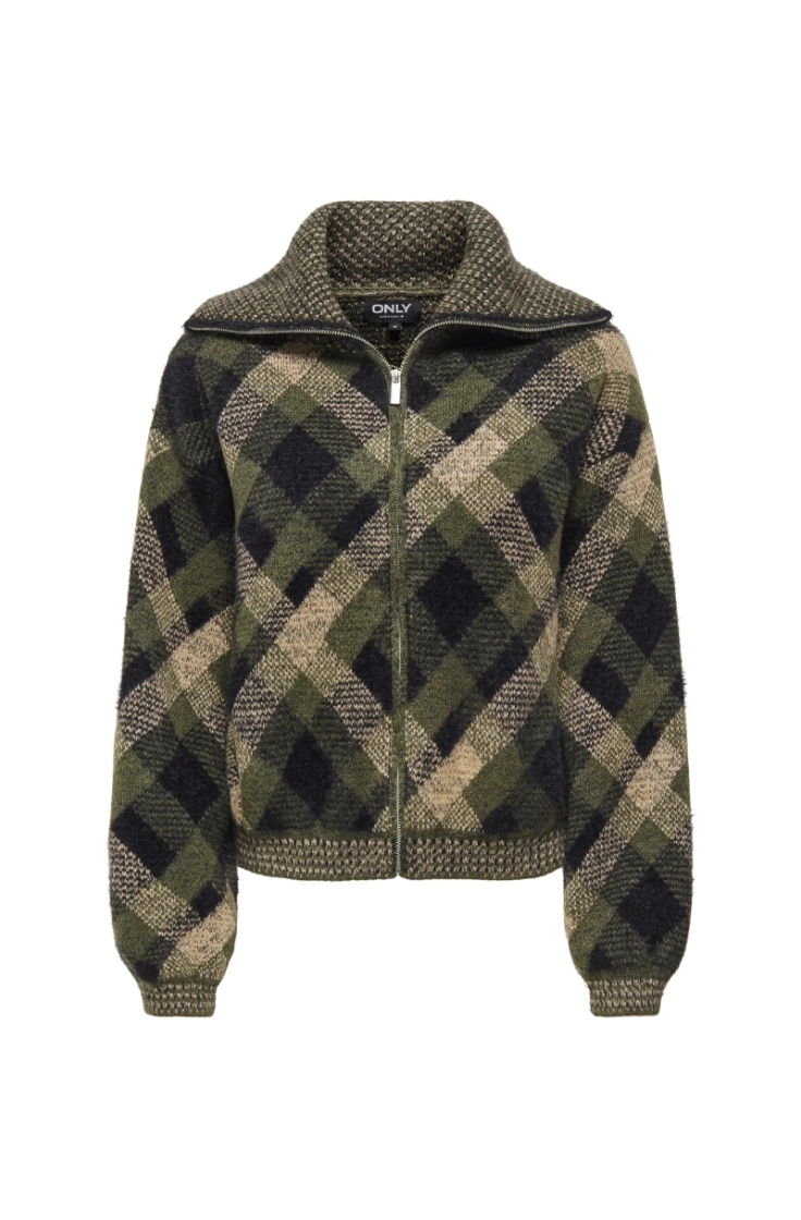 onlmaroon ls zip collar forest night sm