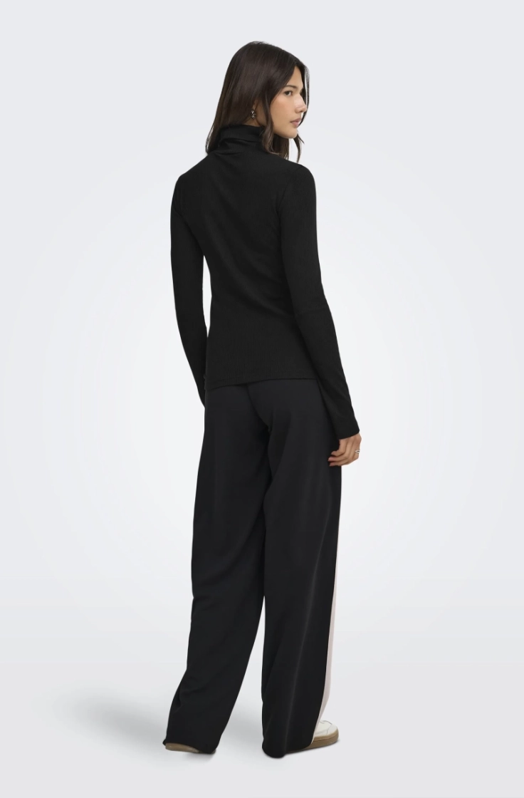 jdyreno ls highneck top jrs di black
