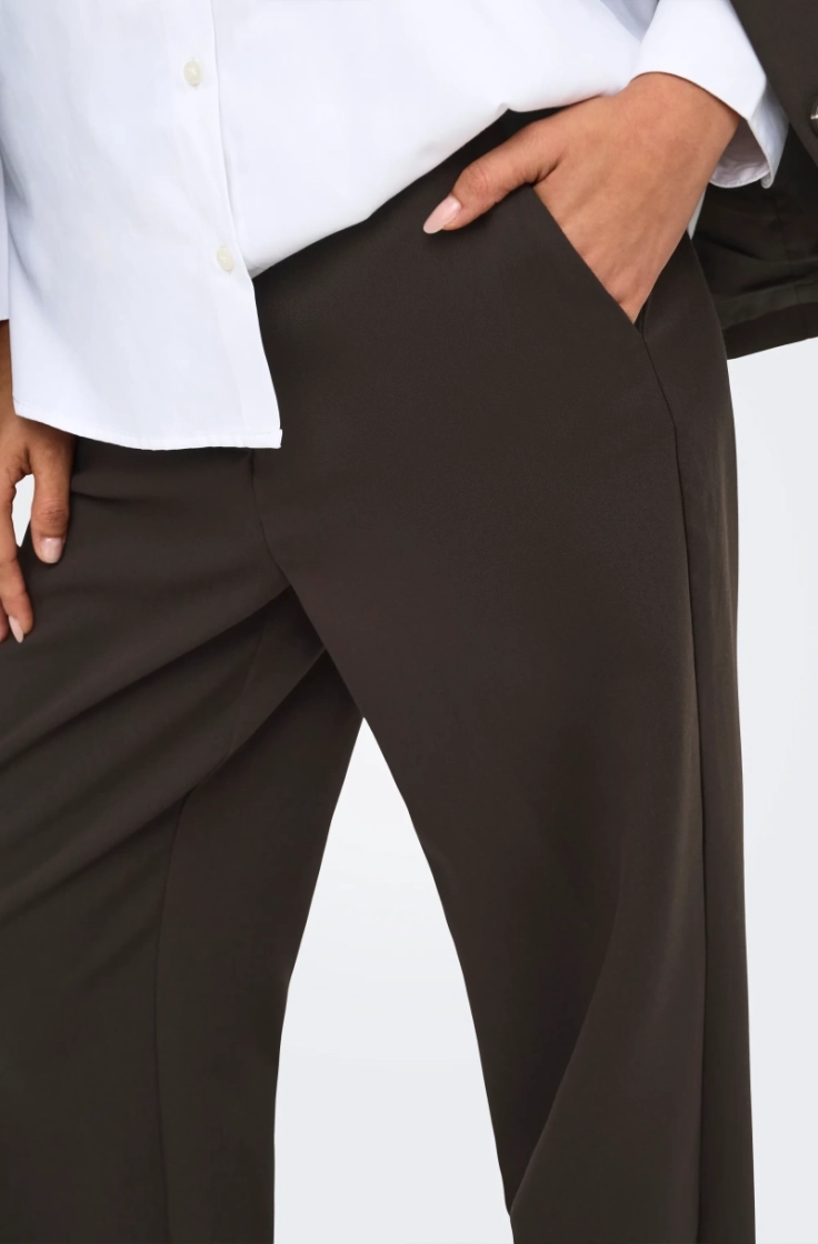 jdyviv hw wide pant pnt chocolate torte