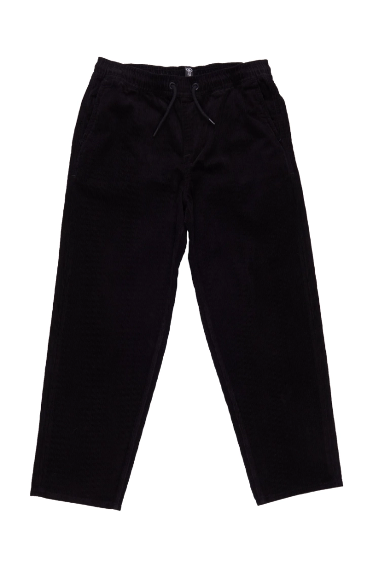freazy loose ew cord pant blk black