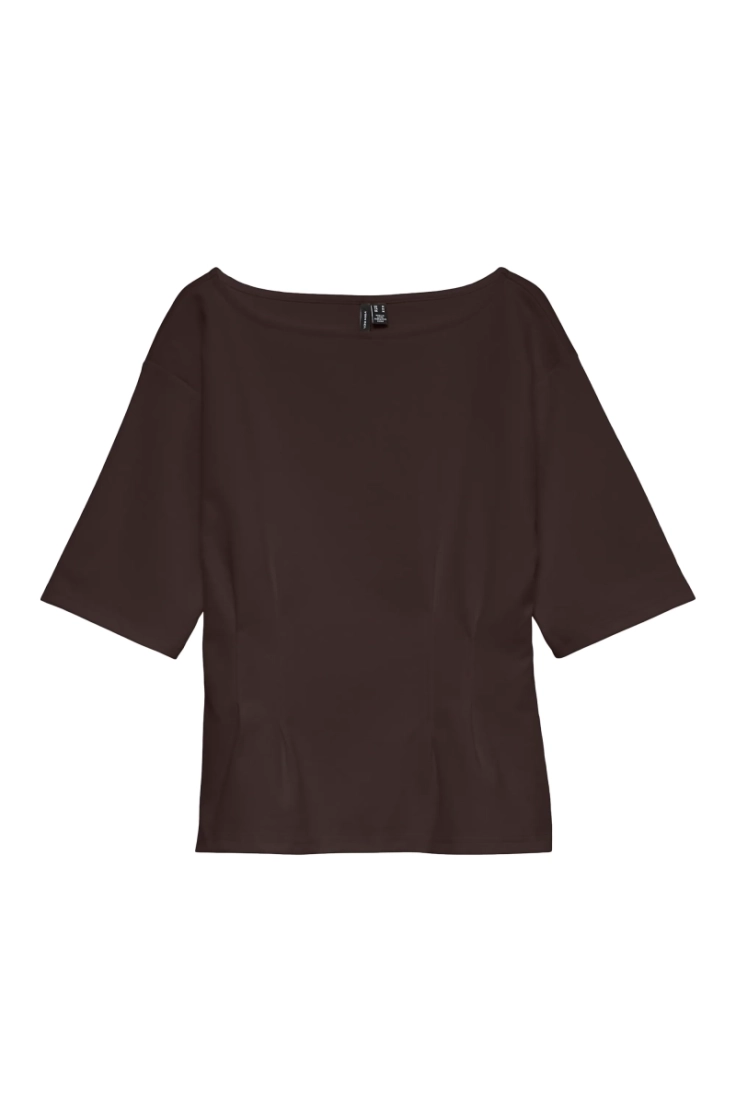 vmbjork ss boatneck top jrs chocolate torte
