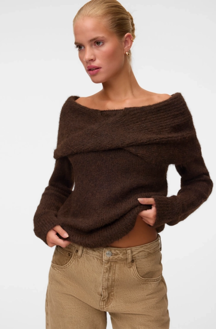 vmsorrina ls offshoulder chocolate torte