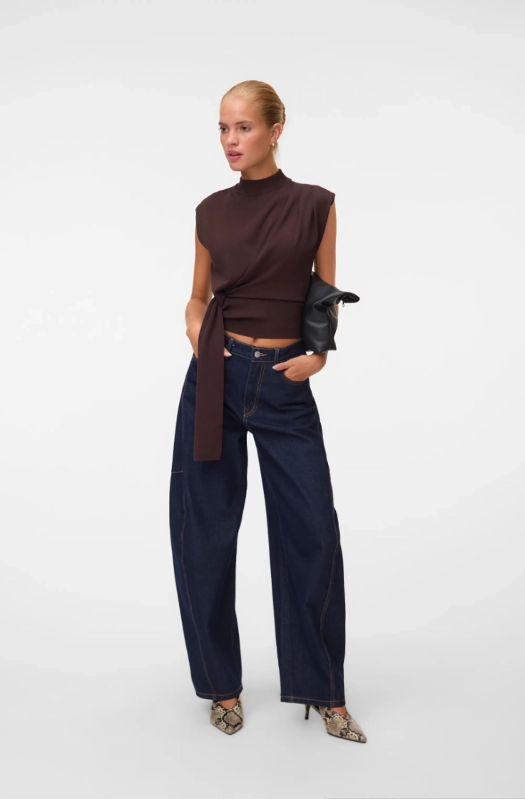 vmbari sl highneck top prm chocolate torte